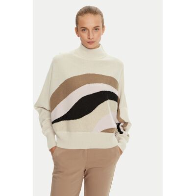 Marella Sweter Finito 2423366262 Różowy Relaxed Fit L Różowy Damskie Marella Sweter Finito 2423366262 Różowy Relaxed Fit L Różowy Damskie