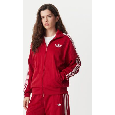 Adidas Bluza Pinstripe Firebrid Loose Tracktop KS9984 Czerwony Regular Fit XL Czerwony Damskie Adidas Bluza Pinstripe Firebrid Loose Tracktop KS9984 Czerwony Regular Fit XL Czerwony Damskie