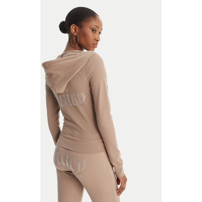 Juicy Couture Bluza Oola JCWAS126306 Beżowy Slim Fit XXS Beżowy Damskie Juicy Couture Bluza Oola JCWAS126306 Beżowy Slim Fit XXS Beżowy Damskie