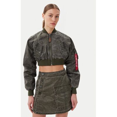 Alpha Industries Kurtka bomber MA-1 Vintage 156002 Zielony Regular Fit L Zielony Damskie Alpha Industries Kurtka bomber MA-1 Vintage 156002 Zielony Regular Fit L Zielony Damskie