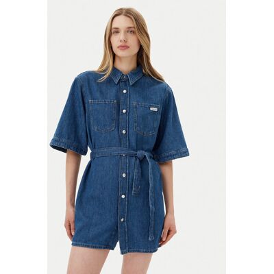 Calvin Klein Jeans Sukienka jeansowa J20J225169 Niebieski Boxy Fit L Niebieski Damskie Calvin Klein Jeans Sukienka jeansowa J20J225169 Niebieski Boxy Fit L Niebieski Damskie