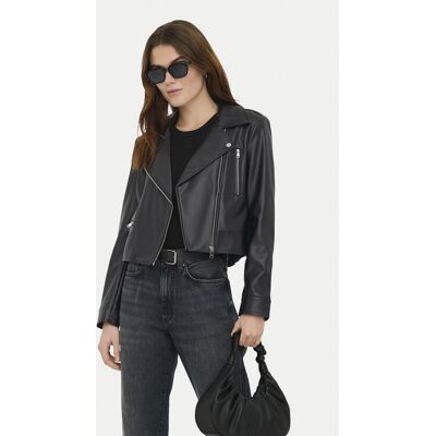 ONLY Kurtka z imitacji skóry Carmen 15361396 Czarny Regular Fit M Czarny Damskie ONLY Kurtka z imitacji skóry Carmen 15361396 Czarny Regular Fit M Czarny Damskie