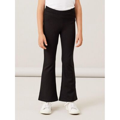 NAME IT Spodnie materiałowe 13177337 Czarny Bootcut Fit 128 Czarny Dziewczynka NAME IT Spodnie materiałowe 13177337 Czarny Bootcut Fit 128 Czarny Dziewczynka