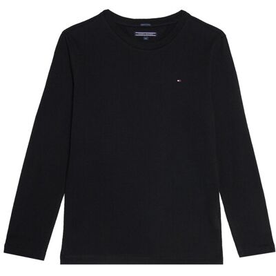Tommy Hilfiger Bluzka KB0KB04141 Czarny Long Sleeve 8Y Czarny Chłopiec Tommy Hilfiger Bluzka KB0KB04141 Czarny Long Sleeve 8Y Czarny Chłopiec