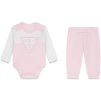 Guess Komplet body i spodnie H6YG04 4K4125 Różowy jasny 12M Różowy jasny Dziewczynka Guess Komplet body i spodnie H6YG04 4K4125 Różowy jasny 12M Różowy jasny Dziewczynka
