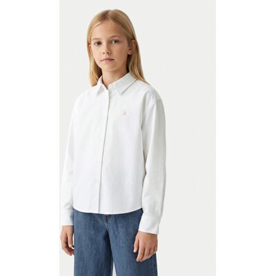 Beverly Hills Polo Club Koszula W126-BHGST-1063-01X Biały Regular Fit 152 Biały Dziewczynka Beverly Hills Polo Club Koszula W126-BHGST-1063-01X Biały Regular Fit 152 Biały Dziewczynka