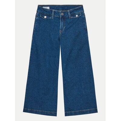 Pepe Jeans Jeansy Wide Leg Jeans Mw Jr PG201680 Niebieski Relaxed Fit 16 Niebieski Dziewczynka Pepe Jeans Jeansy Wide Leg Jeans Mw Jr PG201680 Niebieski Relaxed Fit 16 Niebieski Dziewczynka
