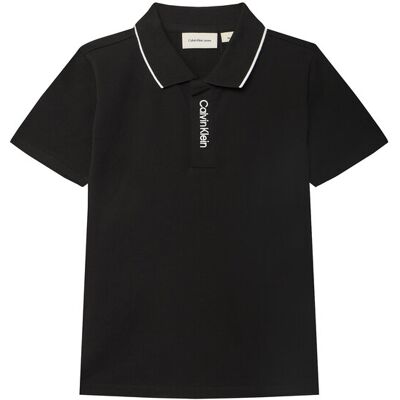 Calvin Klein Jeans Polo Embro Logo IB0IB02542 D Czarny Regular Fit 12 Czarny Chłopiec Calvin Klein Jeans Polo Embro Logo IB0IB02542 D Czarny Regular Fit 12 Czarny Chłopiec