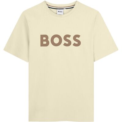 Boss T-Shirt J52711 S Beżowy Regular Fit 12Y Beżowy Chłopiec Boss T-Shirt J52711 S Beżowy Regular Fit 12Y Beżowy Chłopiec
