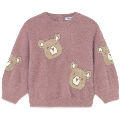 Mayoral Sweter 2356 Różowy Regular Fit 3 Różowy Dziewczynka Mayoral Sweter 2356 Różowy Regular Fit 3 Różowy Dziewczynka