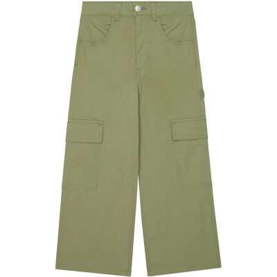United Colors Of Benetton Spodnie materiałowe 4L2VCE040 Zielony Wide Leg 150 Zielony Dziewczynka United Colors Of Benetton Spodnie materiałowe 4L2VCE040 Zielony Wide Leg 150 Zielony Dziewczynka