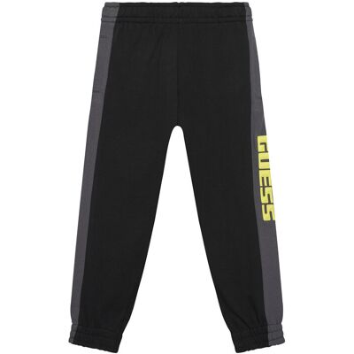 Guess Spodnie dresowe N6RB01 KA6R4 Czarny Regular Fit 4Y Czarny Chłopiec Guess Spodnie dresowe N6RB01 KA6R4 Czarny Regular Fit 4Y Czarny Chłopiec