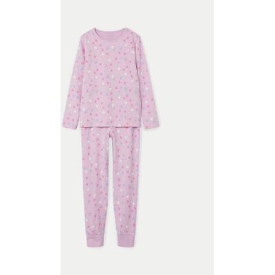 NAME IT Piżama 13227048 Różowy Regular Fit 122_128 Różowy Dziewczynka NAME IT Piżama 13227048 Różowy Regular Fit 122_128 Różowy Dziewczynka
