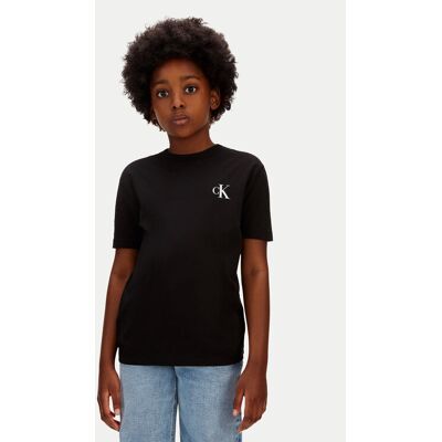 Calvin Klein Jeans T-Shirt Chest Monologo LV1CKSJA32 Czarny Regular Fit 10 Czarny Unisex Dziecko Calvin Klein Jeans T-Shirt Chest Monologo LV1CKSJA32 Czarny Regular Fit 10 Czarny Unisex Dziecko