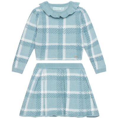 Abel & Lula Komplet dziecięcy 5516 Niebieski Regular Fit 6_9M Niebieski Dziewczynka Abel & Lula Komplet dziecięcy 5516 Niebieski Regular Fit 6_9M Niebieski Dziewczynka