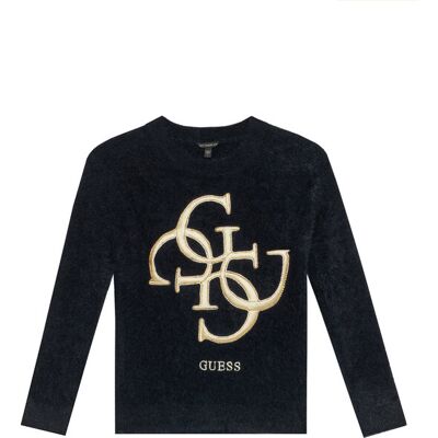 Guess Sweter J5BR07 Z0720 Czarny Regular Fit 12 Czarny Dziewczynka Guess Sweter J5BR07 Z0720 Czarny Regular Fit 12 Czarny Dziewczynka