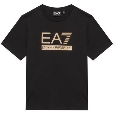 Giorgio Armani EA7 Emporio Armani T-Shirt 7B000350 AF10375 MC004 Czarny Regular Fit 16Y Czarny Chłopiec Giorgio Armani EA7 Emporio Armani T-Shirt 7B000350 AF10375 MC004 Czarny Regular Fit 16Y Czarny Chłopiec