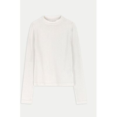 Coccodrillo Sweter ZC4172101EPG Biały Regular Fit 110 Biały Dziewczynka Coccodrillo Sweter ZC4172101EPG Biały Regular Fit 110 Biały Dziewczynka
