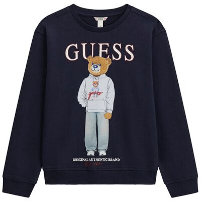 Guess Bluza L6YQ07 K4049 Granatowy Regular Fit 18Y Granatowy Chłopiec Guess Bluza L6YQ07 K4049 Granatowy Regular Fit 18Y Granatowy Chłopiec