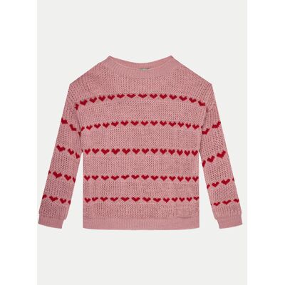 United Colors Of Benetton Sweter 1076Q106V Różowy Regular Fit 150 Różowy Dziewczynka United Colors Of Benetton Sweter 1076Q106V Różowy Regular Fit 150 Różowy Dziewczynka