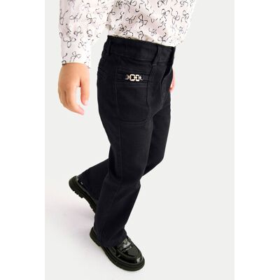 Abel & Lula Jeansy 5721 Czarny Flare Fit 6 Czarny Dziewczynka Abel & Lula Jeansy 5721 Czarny Flare Fit 6 Czarny Dziewczynka