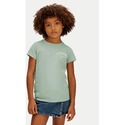 Calvin Klein Jeans T-Shirt LVCKSJA23G Zielony jasny Slim Fit 8Y Zielony jasny Unisex Dziecko Calvin Klein Jeans T-Shirt LVCKSJA23G Zielony jasny Slim Fit 8Y Zielony jasny Unisex Dziecko