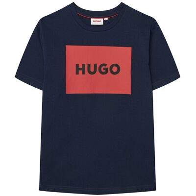 HUGO T-Shirt G00572 D Granatowy Regular Fit 16Y Granatowy Chłopiec HUGO T-Shirt G00572 D Granatowy Regular Fit 16Y Granatowy Chłopiec