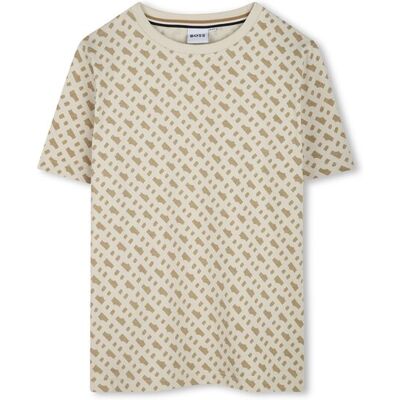 Boss T-Shirt J52047 D Beżowy Slim Fit 14Y Beżowy Chłopiec Boss T-Shirt J52047 D Beżowy Slim Fit 14Y Beżowy Chłopiec