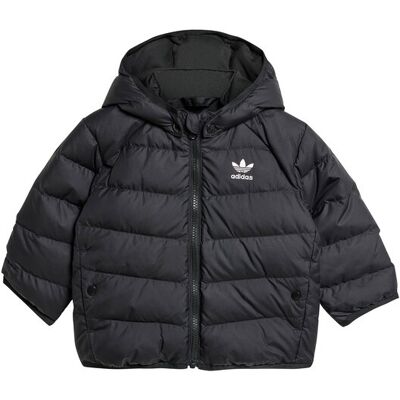 Adidas Kurtka puchowa adicolor IX7493 Czarny Regular Fit 18_24M Czarny Unisex Dziecko Adidas Kurtka puchowa adicolor IX7493 Czarny Regular Fit 18_24M Czarny Unisex Dziecko