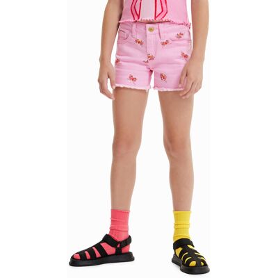 Desigual Szorty jeansowe 23SGDD05 Różowy Regular Fit 11_12 Różowy Dziewczynka Desigual Szorty jeansowe 23SGDD05 Różowy Regular Fit 11_12 Różowy Dziewczynka