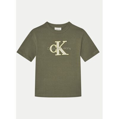 Calvin Klein Jeans T-Shirt IB0IB02361 Zielony Regular Fit 16 Zielony Chłopiec Calvin Klein Jeans T-Shirt IB0IB02361 Zielony Regular Fit 16 Zielony Chłopiec