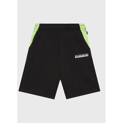 Napapijri Szorty materiałowe Pinta NP0A4GX8 M Czarny Regular Fit 10 Czarny Unisex Dziecko Napapijri Szorty materiałowe Pinta NP0A4GX8 M Czarny Regular Fit 10 Czarny Unisex Dziecko