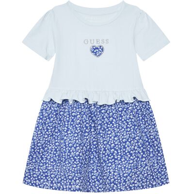 Guess Sukienka codzienna K6GK01 K6YW4 Niebieski Regular Fit 4Y Niebieski Dziewczynka Guess Sukienka codzienna K6GK01 K6YW4 Niebieski Regular Fit 4Y Niebieski Dziewczynka