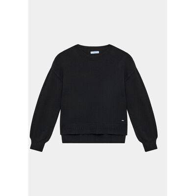 Mayoral Sweter 367 Czarny Regular Fit 16 Czarny Dziewczynka Mayoral Sweter 367 Czarny Regular Fit 16 Czarny Dziewczynka