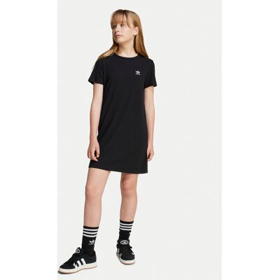 Adidas Sukienka codzienna Ribbed JC8429 Czarny Regular Fit 10_11Y Czarny Dziewczynka Adidas Sukienka codzienna Ribbed JC8429 Czarny Regular Fit 10_11Y Czarny Dziewczynka