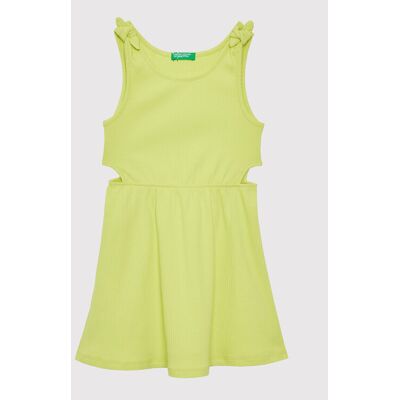 United Colors Of Benetton Sukienka letnia 3HCGCV005 Żółty Regular Fit 120 Żółty Dziewczynka United Colors Of Benetton Sukienka letnia 3HCGCV005 Żółty Regular Fit 120 Żółty Dziewczynka