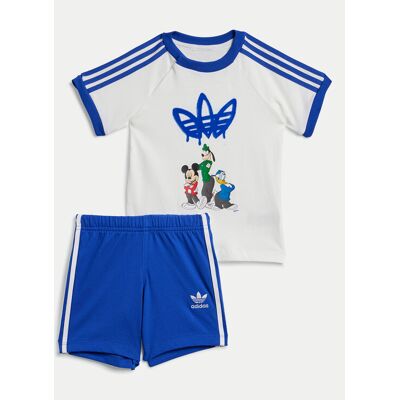 Adidas Komplet t-shirt i spodenki Disney Mickey Mouse IX6426 Niebieski Regular Fit 3_6M Niebieski Unisex Dziecko Adidas Komplet t-shirt i spodenki Disney Mickey Mouse IX6426 Niebieski Regular Fit 3_6M Niebieski Unisex Dziecko