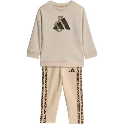 Adidas Komplet bluza i legginsy Animal KC9644 Beżowy Regular Fit 9_12M Beżowy Unisex Dziecko Adidas Komplet bluza i legginsy Animal KC9644 Beżowy Regular Fit 9_12M Beżowy Unisex Dziecko