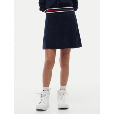 Tommy Hilfiger Spódnica KG0KG09508 Granatowy Regular Fit 12Y Granatowy Dziewczynka Tommy Hilfiger Spódnica KG0KG09508 Granatowy Regular Fit 12Y Granatowy Dziewczynka