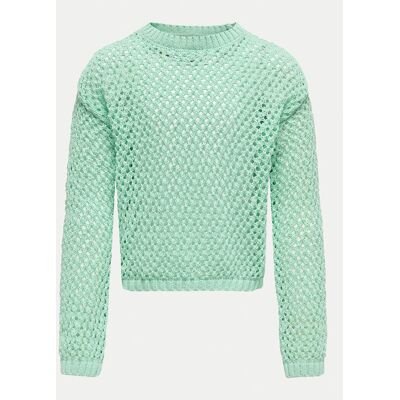 Kids ONLY Sweter Donna 15341338 Zielony Loose Fit 134_140 Zielony Dziewczynka Kids ONLY Sweter Donna 15341338 Zielony Loose Fit 134_140 Zielony Dziewczynka