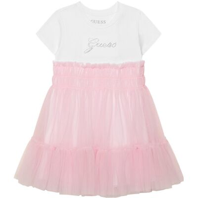 Guess Sukienka codzienna K6RK00 K6YW0 Różowy Regular Fit 2Y Różowy Dziewczynka Guess Sukienka codzienna K6RK00 K6YW0 Różowy Regular Fit 2Y Różowy Dziewczynka
