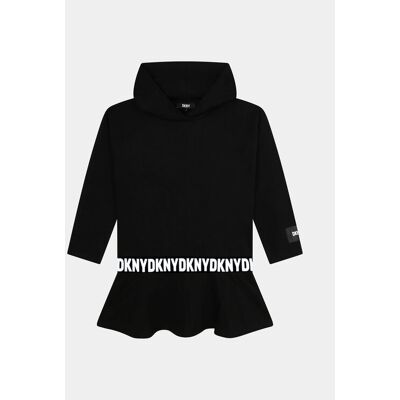 DKNY Sukienka dzianinowa D32905 D Czarny Regular Fit 16 Czarny Dziewczynka DKNY Sukienka dzianinowa D32905 D Czarny Regular Fit 16 Czarny Dziewczynka