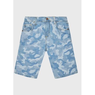 Guess Szorty jeansowe L3GD16 D4ZV0 Niebieski Regular Fit 10Y Niebieski Chłopiec Guess Szorty jeansowe L3GD16 D4ZV0 Niebieski Regular Fit 10Y Niebieski Chłopiec