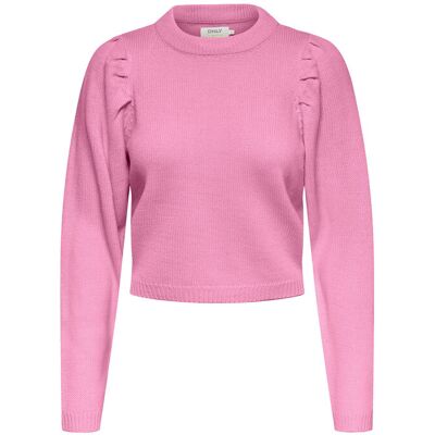 Kids ONLY Sweter 15306862 Różowy Regular Fit 122_128 Różowy Dziewczynka Kids ONLY Sweter 15306862 Różowy Regular Fit 122_128 Różowy Dziewczynka
