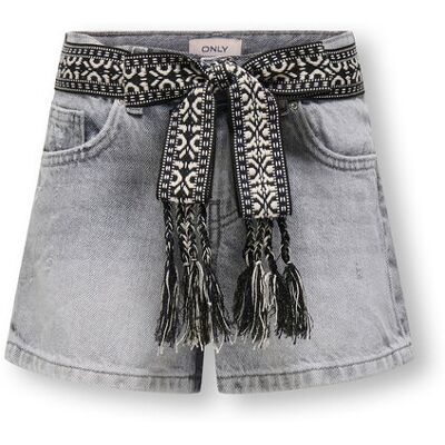 Kids ONLY Szorty jeansowe 15345607 Szary Straight Fit 146 Szary Dziewczynka Kids ONLY Szorty jeansowe 15345607 Szary Straight Fit 146 Szary Dziewczynka