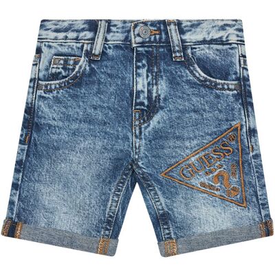 Guess Szorty jeansowe N5GD16 D41E0 Niebieski Regular Fit 3 Niebieski Chłopiec Guess Szorty jeansowe N5GD16 D41E0 Niebieski Regular Fit 3 Niebieski Chłopiec