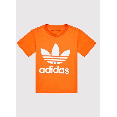 Adidas T-Shirt Trefoil HK7514 Pomarańczowy Regular Fit 18_24M Pomarańczowy Chłopiec Adidas T-Shirt Trefoil HK7514 Pomarańczowy Regular Fit 18_24M Pomarańczowy Chłopiec