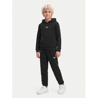 Reebok Komplet dresowy RK95228CCB Czarny Regular Fit 9_10Y Czarny Chłopiec Reebok Komplet dresowy RK95228CCB Czarny Regular Fit 9_10Y Czarny Chłopiec