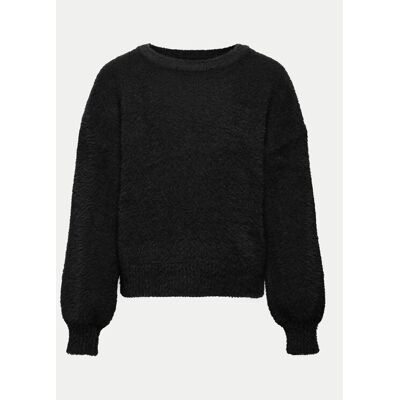 Kids ONLY Sweter 15306452 Czarny Standard Fit 158_164 Czarny Dziewczynka Kids ONLY Sweter 15306452 Czarny Standard Fit 158_164 Czarny Dziewczynka