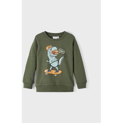 NAME IT Bluza 13206392 Zielony Regular Fit 86 Zielony Chłopiec NAME IT Bluza 13206392 Zielony Regular Fit 86 Zielony Chłopiec